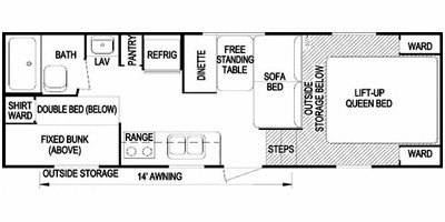 2008 Skyline Aljo Limited 255 floorplan