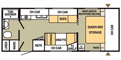 2008 Starcraft Travel Star® XLT 24QB floorplan