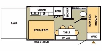 2008 Starcraft Travel Star® XLT 19FB Extreme floorplan