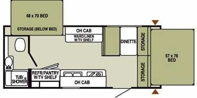 2008 Starcraft Travel Star® Sport 21CK floorplan