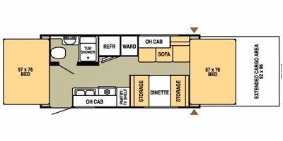 2008 Starcraft Travel Star® 19SD Extreme floorplan