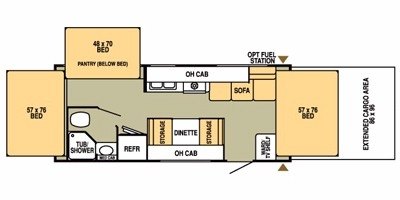 2008 Starcraft Travel Star® 21SD Extreme floorplan