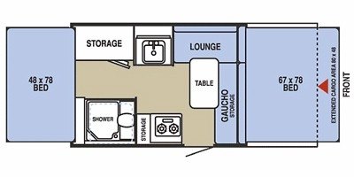 2008 Starcraft RT 11RT floorplan