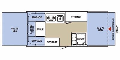 2008 Starcraft RT 14RT floorplan