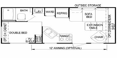 2008 Skyline Aljo Weekender 194 LT floorplan