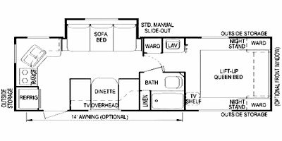 2008 Skyline Aljo Weekender 250 LT floorplan