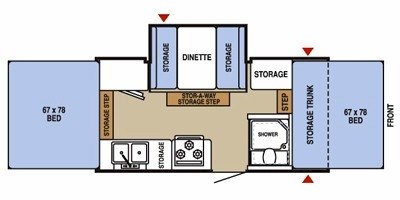 2008 Starcraft Centennial 3606 floorplan