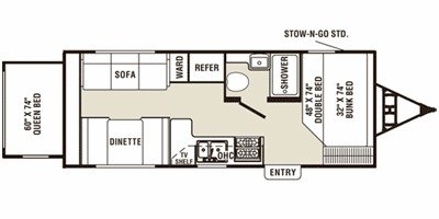 2008 Coachmen Captiva™ Ultra-Lite 235RS floorplan