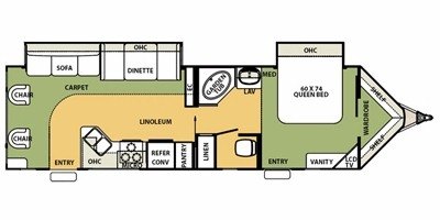 2008 Forest River Flagstaff V-Lite 30WRLS floorplan