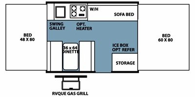 2008 Forest River Rockwood Premier 1907 floorplan