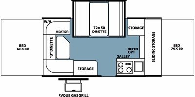 2008 Forest River Rockwood Premier 2317G floorplan