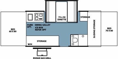 2008 Forest River Rockwood Premier 2515G floorplan