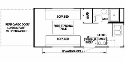 2008 Skyline Aljo Ramp Trailer 159 floorplan