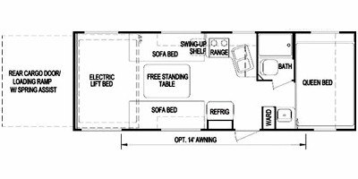 2008 Skyline Aljo Ramp Trailer 240 floorplan