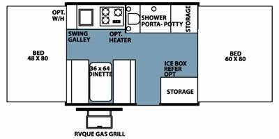 2008 Forest River Rockwood Freedom / LTD 1950 floorplan