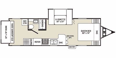 2008 Coachmen Captiva™ Ultra-Lite 270RS floorplan