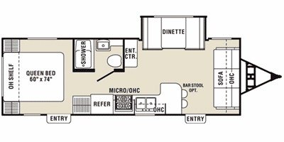 2008 Coachmen Captiva™ Ultra-Lite 271DS floorplan