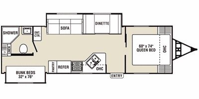 2008 Coachmen Captiva™ Ultra-Lite 281RBS floorplan