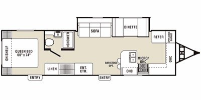 2008 Coachmen Captiva™ Ultra-Lite 288FKS floorplan