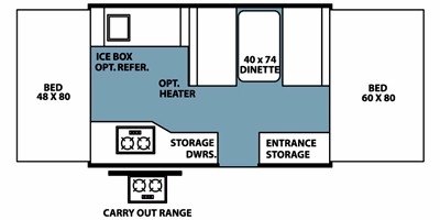 2008 Forest River Rockwood Freedom / LTD 1940LTD floorplan