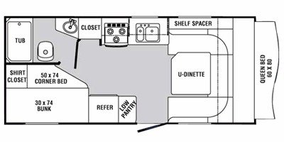 2008 R-Vision Trail-Sport TSE21RBH floorplan