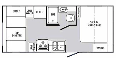 2008 R-Vision Trail-Sport TS20RD floorplan