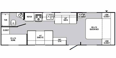 2008 R-Vision Trail-Sport TS27FQ floorplan