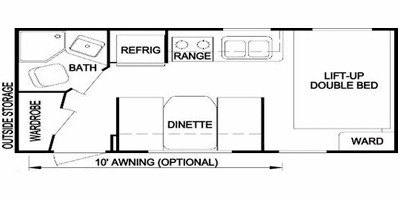 2008 Skyline Nomad 171 floorplan