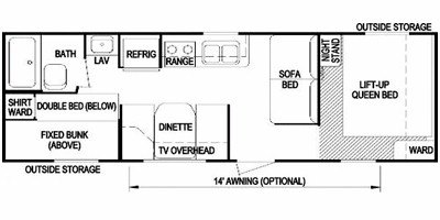 2008 Skyline Nomad 247 floorplan