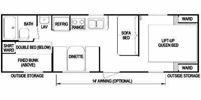 2008 Skyline Nomad 266 floorplan