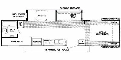 2008 Skyline Nomad 278 floorplan