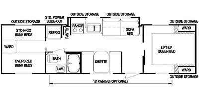 2008 Skyline Nomad 292 floorplan