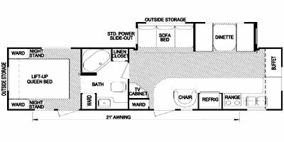 2008 Skyline Nomad 2900 floorplan