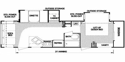 2008 Skyline Nomad 2890 floorplan