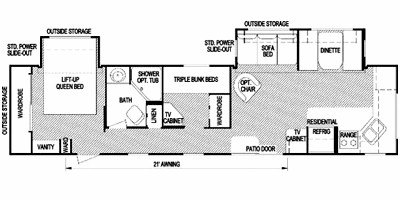 2008 Skyline Nomad 3800A floorplan