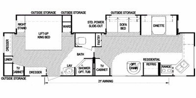 2008 Skyline Nomad 3260A East Coast floorplan