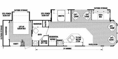 2008 Skyline Nomad 3980A floorplan