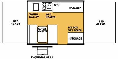 2008 Forest River Flagstaff Classic 720 floorplan