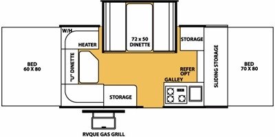 2008 Forest River Flagstaff Classic 823D floorplan