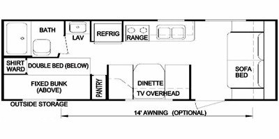 2008 Skyline Nomad Limited 181 floorplan