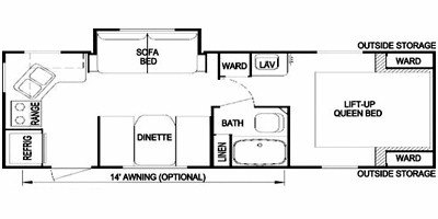 2008 Skyline Nomad Limited 264 floorplan