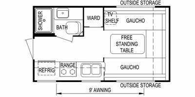 2008 Skyline Nomad Limited 150 floorplan