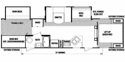 2008 Skyline Nomad Limited 311 North West floorplan