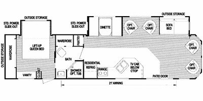 2008 Skyline Nomad Limited 398 floorplan