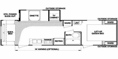 2008 Skyline Nomad Limited 272 floorplan