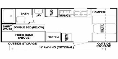 2008 Skyline Nomad Limited 190 floorplan