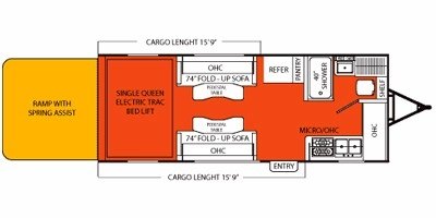 2008 Coachmen Adrenaline Surge 21FK floorplan