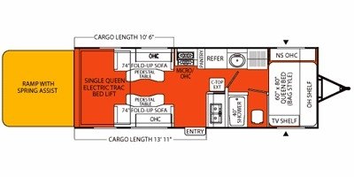 2008 Coachmen Adrenaline Surge 23FS floorplan