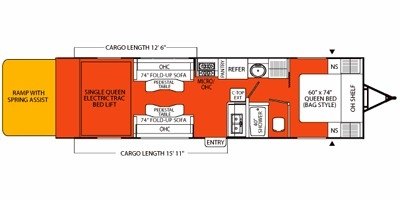 2008 Coachmen Adrenaline Surge 29FIB floorplan