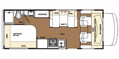 2008 Forest River Sunseeker 2300 floorplan